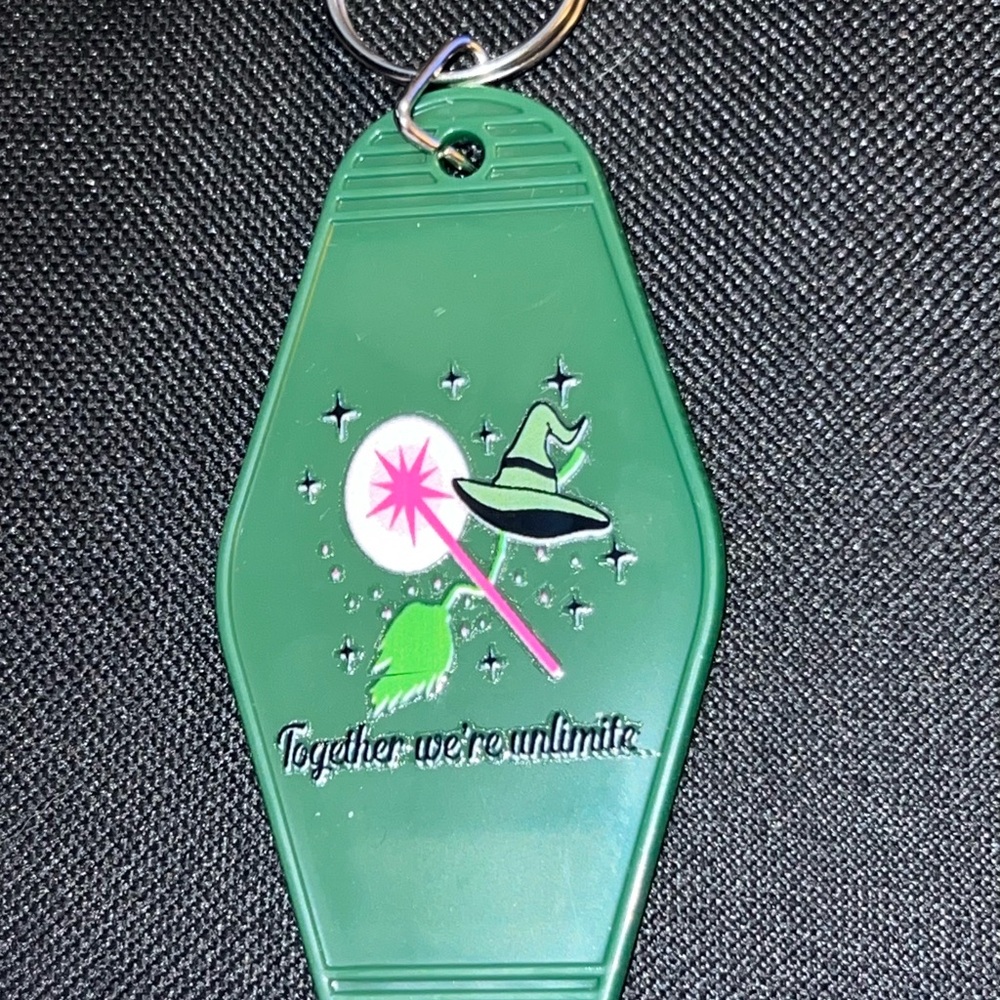 Green Wizard Hat Keychain